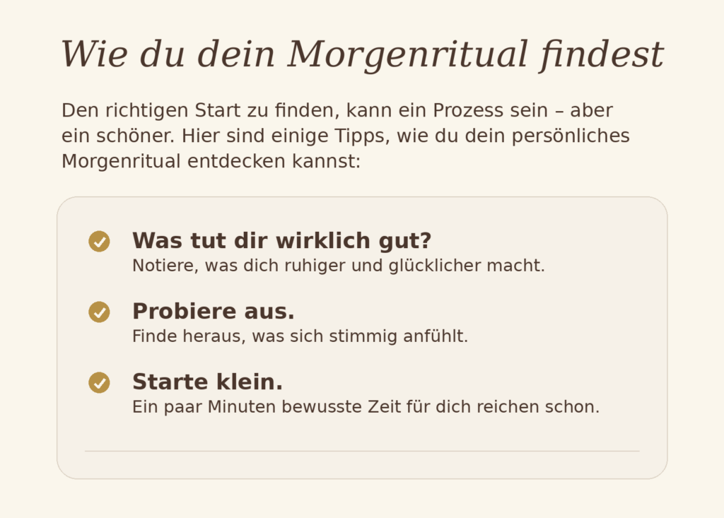 Morgenritual – 3 leise Schritte für einen entspannten Start in den Tag
